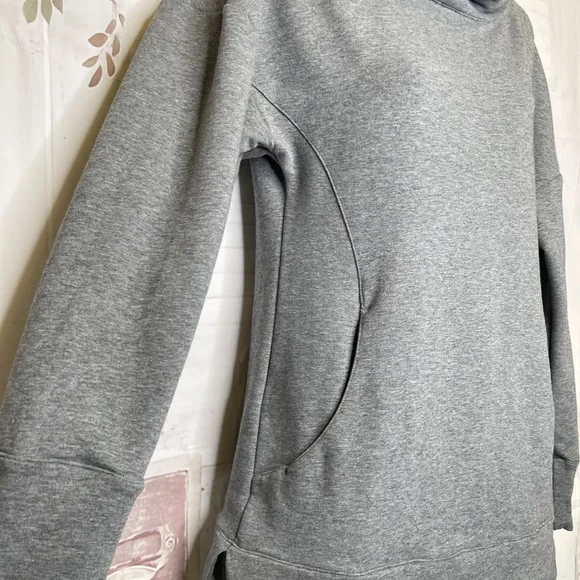 Puma Womens Heather Gray Cowl Neckline LS Stretch Sweatshirt Sweater Sz. Small S - Picture 11 of 14